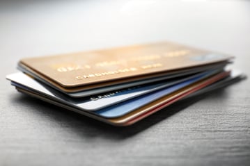 Stack of credit cards